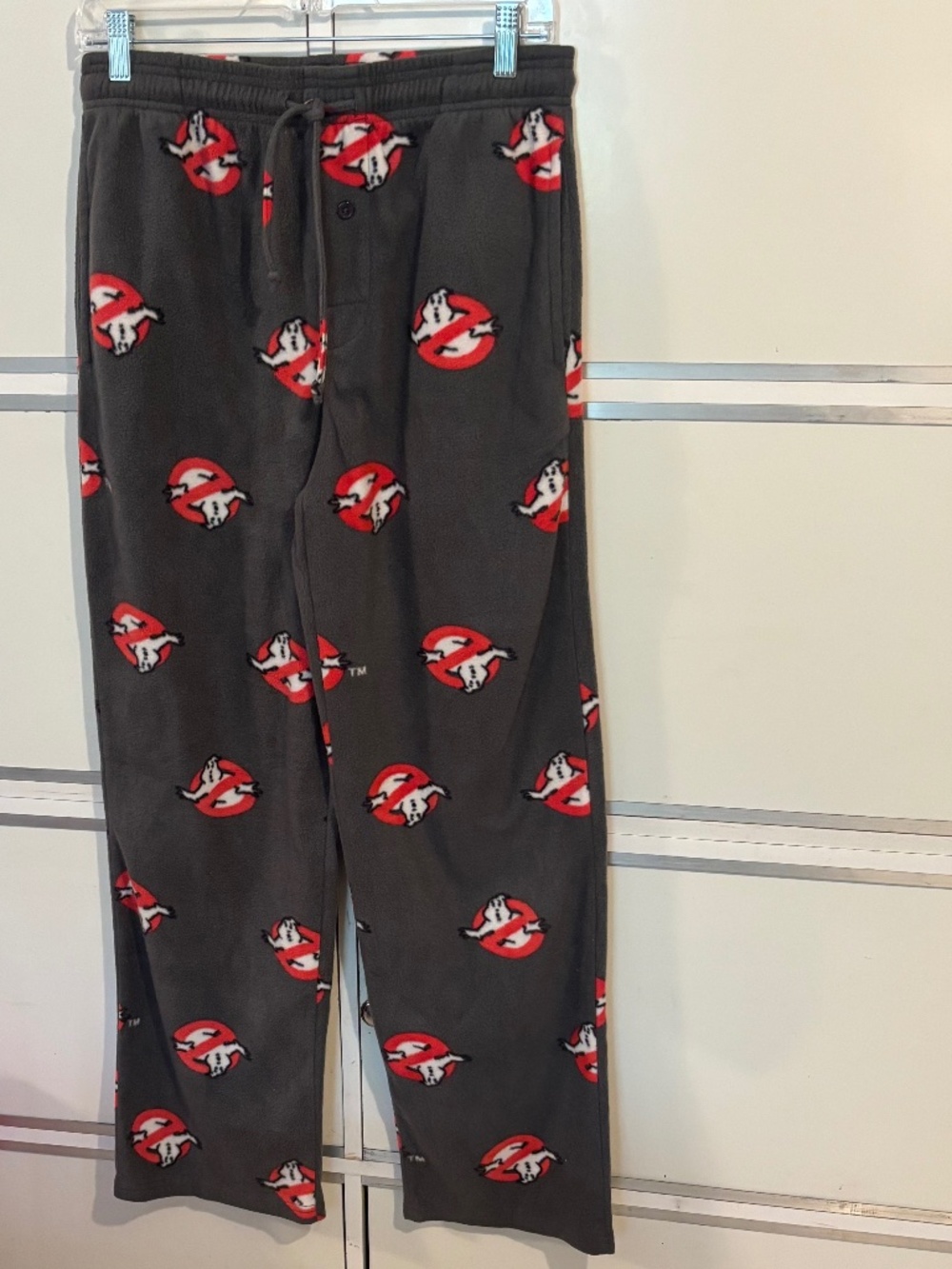 Ghostbusters Men’s Fleece Pajama Pants Gray/Multi Sz SM